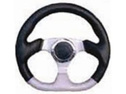 6 Hole Custom Steering Wheel - Black, Grey