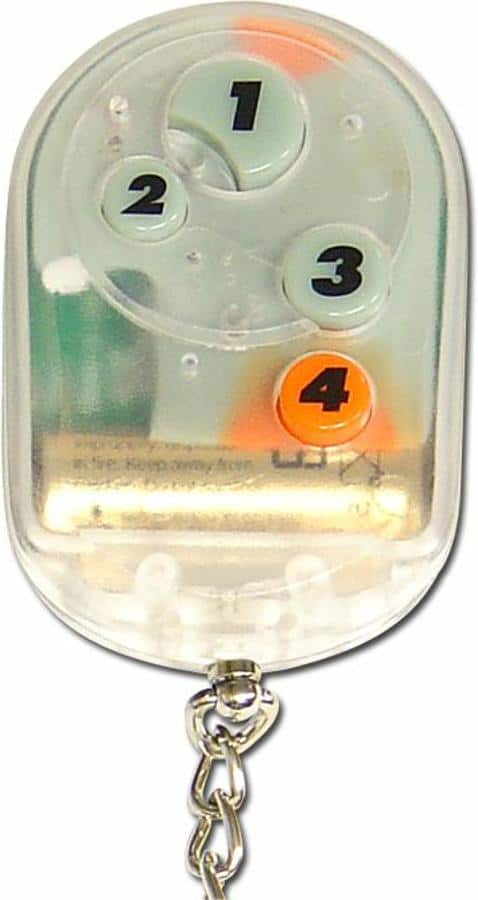 Clear 4 Button Remote Face Plate with Buttons