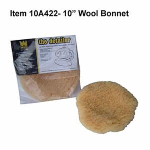 10″ Wool Blend Bonnet for Buffing and wax Removal
