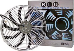 16" Chrome 3000 fCFM High Performance Blu Cooling Fan
