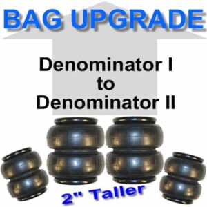 Denominator I to Denominator II Air Bag **UPGRADE**