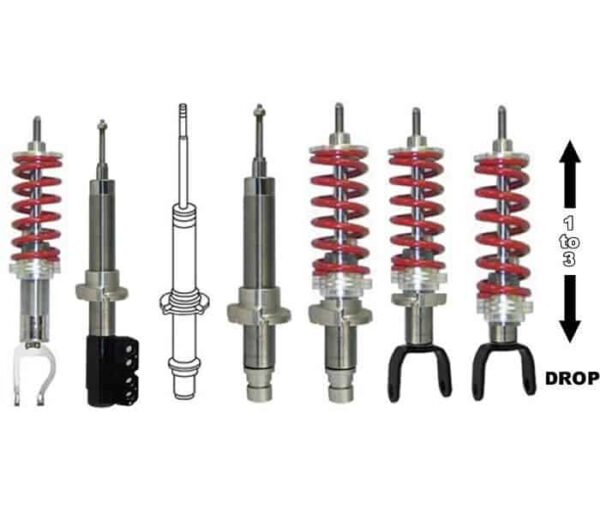 2001-2006 CHRYSLER TOWN & COUNTRY Adjustable Lowered Coilover Struts – (1 to 3 inches) (PAIR)
