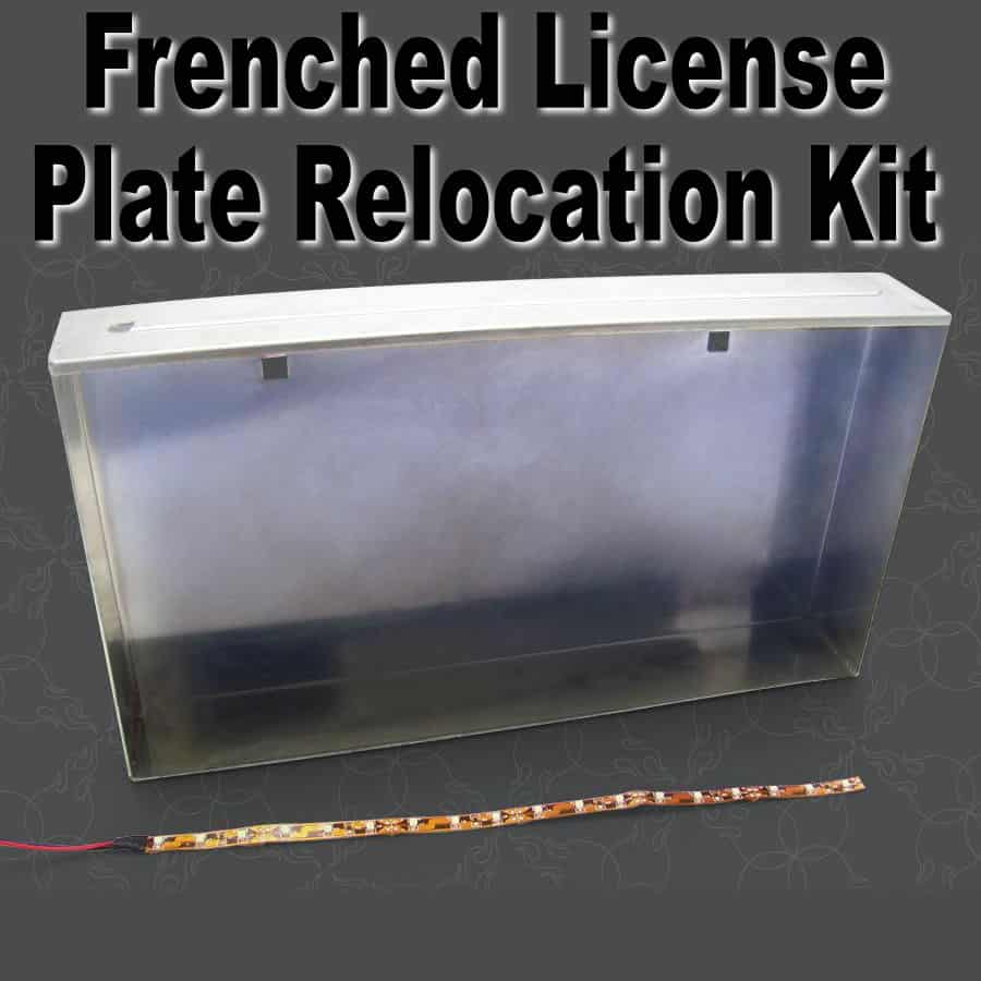 Illuminated Frenched License Plate Relocation Kit