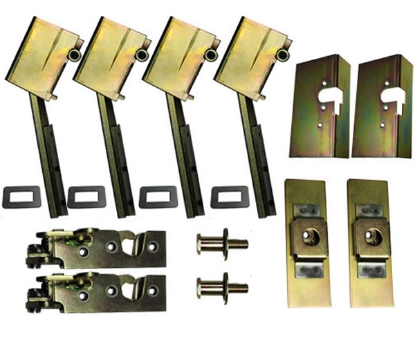 2  Door Individual Suicide Hidden Hinge System, Latch and Claw (Complete)