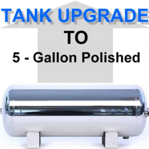 5 Gallon Polished Stainless Steel Air Suspension Tank **UPGRADE**
