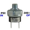 85psi-ON & 200psi-OFF Air Pressure Switch - 1/4" NPT