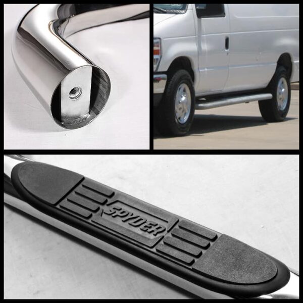 04-08 Ford Econoline, F350 Superduty 3" Stainless Side Step Bar