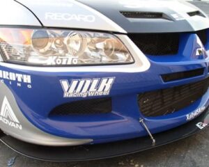 2008-UP Mitsubishi Lancer GTS Carbon Fiber Wind Splitter (with factory lip)
