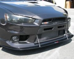 2008-UP Mitsubishi Evolution X Carbon Fiber Wind Splitter (with factory lip)