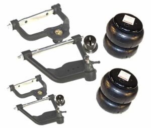 1963-1991 Chevrolet C20, C30, C35, Upper & Lower Control Arms, Bags, Brackets & X-Shaft Front Air Suspension Kit