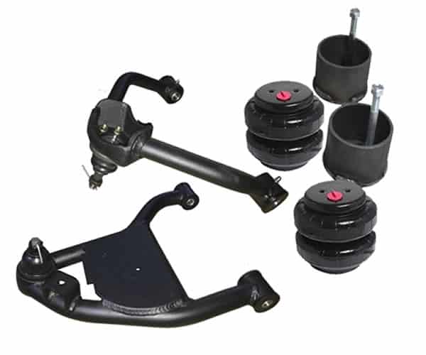 1992-2006 Chevrolet Astro, Safari Upper & Lower Control Arms, Bags, & Brackets Front Air Suspension Kit (no fittings)