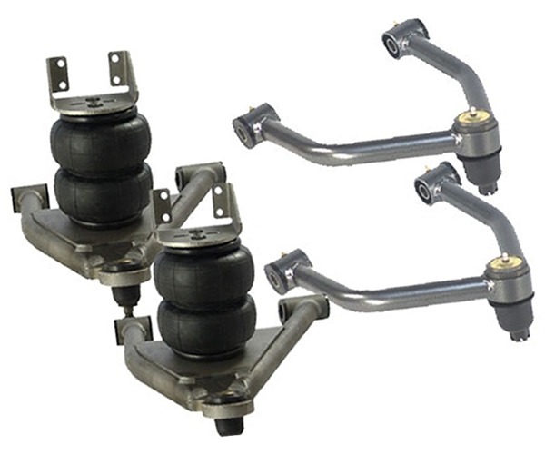 2000-2006 Toyota Tundra Lowered Tubular Air Control Arms (Pair) (Upper and Lower Arms, Bags, Brackets)