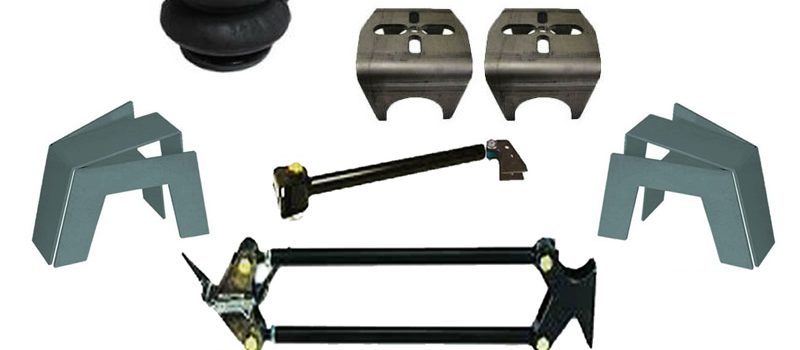 2014-2021 Ford F150 Rear Air Suspension, 4-Link, Bag & Bracket Kit with 10″ Notch (no fittings)