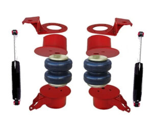 1994-2002 Dodge Ram 4WD only Straight Axle 1500, 2500, 3500 Front Air Suspension Kit, HD Bags / Brackets / Shocks (no fittings)