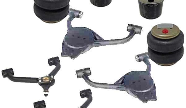 2002-2008 Dodge Ram 1500, NON-SRT 2WD Upper & Lower Control Arms, Bags & Brackets Front Air Suspension Kit