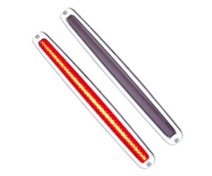 89-93 Cadillac Style Billet LED Tail Light Lens – Red (Pair)