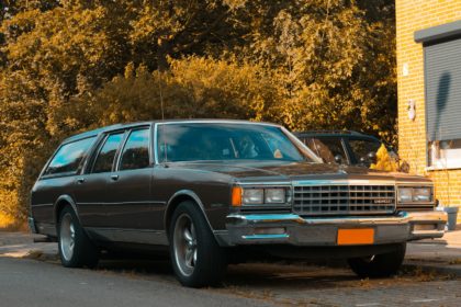 a car parked on the side of the road