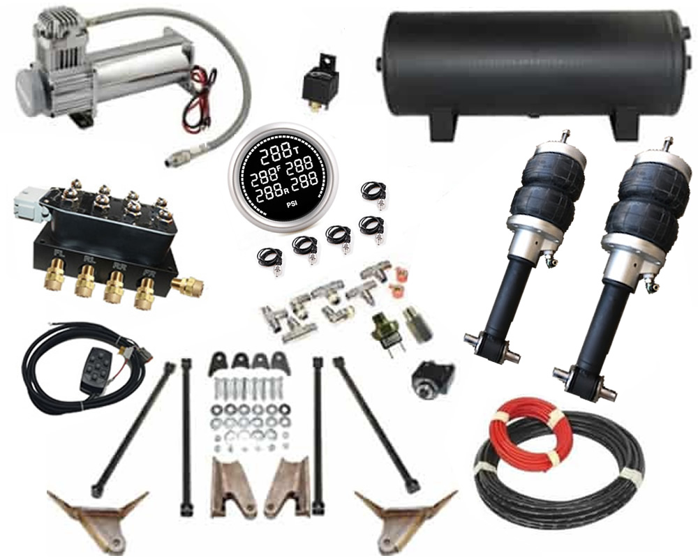 FBSS Electronic Air Suspension Kit With Struts and Triangulated 4 Links